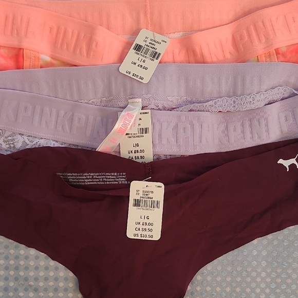 Victoria's Secret Orange, Purple, and Maroon Panties Set - Picture 3 of 3
